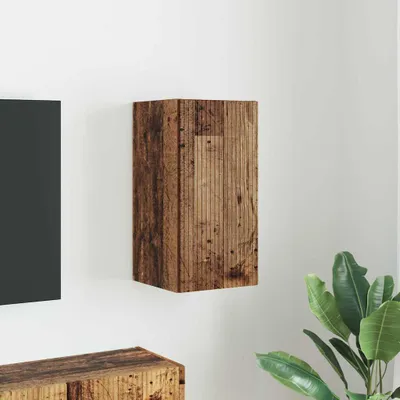 Obrázok produktu pre Maison Exclusive – TV skrinka na stenu, 30 x 31 x 60 cm, vyrobená z recyklovaného dreva a drevotriesky