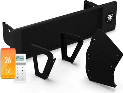 Produktbild von Blumfeldt Infrarot Wandheizung 2500W – Wand & Deckenmontage, IP44 Spritzwassergeschützt, 2 Heizstufen, Smart App Steuerung, LED-Touchscreen, Thermostat, Kindersicherung, für Balkon & Terrasse