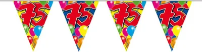 Produktbild von Spectacular 75th Birthday Wimpelkette 10m