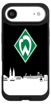 Produktbild von NIVOCASE Handyhülle für Apple iPhone Air  Hülle NIVOpure Case Schwarz Offizielles Lizenzprodukt SV Werder Bremen Skyline