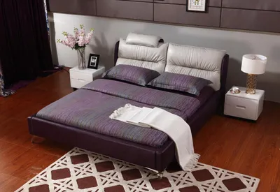 Produktbild von Modernes Luxus Design Bett XXL Betten Stil Hotel Doppel Leder 140 160 180x200cm