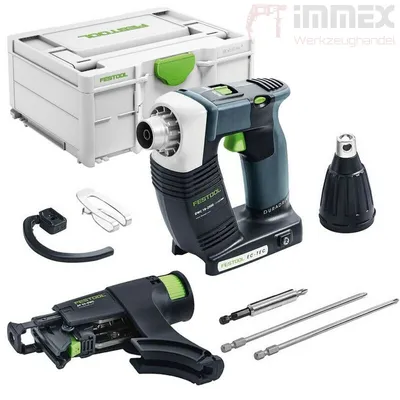 Produktbild von Festool DURADRIVE DWC 18-2500 Basic, Elektrischer Schraubendreher, Pistolengriff, 1/4", Schwarz, Blau, 2500 RPM, 7 Nm