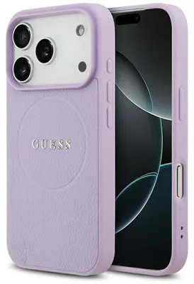 Zdjęcie produktu dla Etui Guess Grained Ring MagSafe do iPhone 17 Pro Max fioletowy