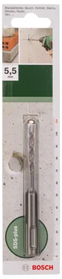 Image de Bosch Hammerbohrer SDS plus D= 5,5 mm L= 110 mm - 2609255504
