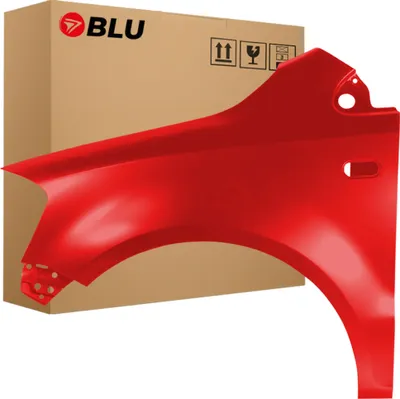 Produktbild von BLU Kotflügel Passend für Volkswagen Fox LY3D Links Rot TornadoRot | 2005-2011 | Vorderseite Vorne | Lackiert | Einbaufertig