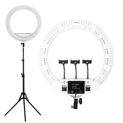 Produktbild von Ringlicht, Bi-Color, Verstellbarer Ständer, Weiß