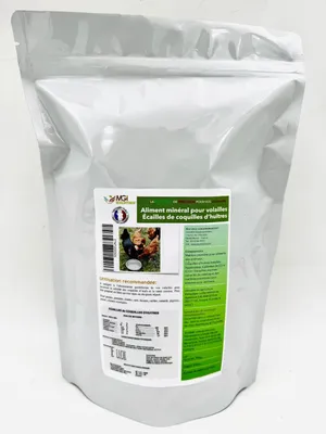 Muschelschalen 900 g – Calcium für Geflügel, Eierschalen