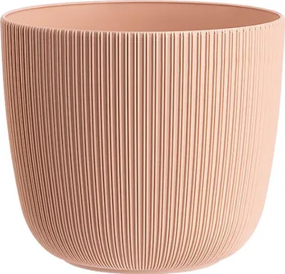 Produktbild von 1x Blumentopf mit Drainagesystem Rund Ø 21 cm Aprikot