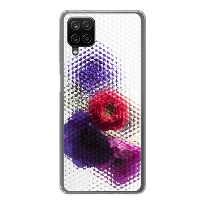 Produktbild von MuchoWow® Handyhülle Schutzhülle Hülle für Samsung Galaxy A12 Mohn - Blumen - Glas Silikon Softcase Handy Hülle - Bild