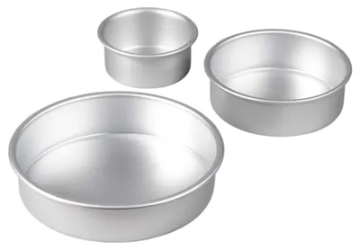 Produktbild von Backformen Set - 3-teiliges Aluminium-Kuchenform-Set