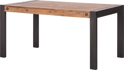 Produktbild von home24 Esstisch mit Ausziehfunktion - Akazie Massiv / Metall