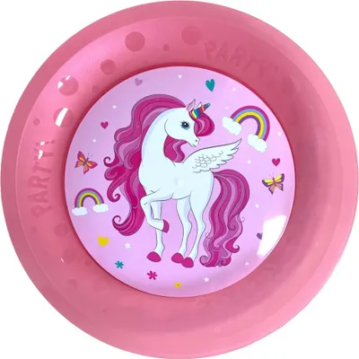 Image de Assiette en plastique réutilisable EINHORN 21 cm