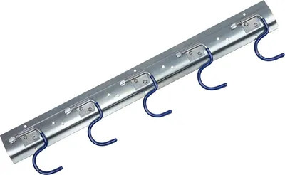 Produktbild von ONVAYA Geräteleiste 50 cm Stahl | Gerätehalter | Wandhalterung | Ordnungsleiste | Aufbewahrung | Werkzeughalter | S Haken