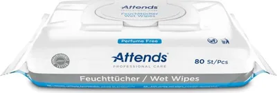 Image de Attends Care Wet Wipes - 1 paquet de 80 lingettes