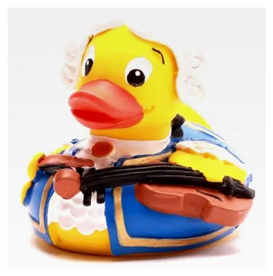 Produktbild von Badeente Mozart, 7,5 cm, Quietscheente, Geschenk für Musikliebhaber, Präsent für Sammler