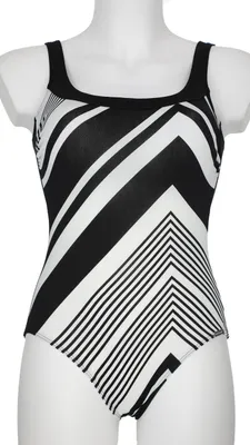 Produktbild von SUNMARIN Damen Badeanzug - schwarz/weiß schwarz/weiß 48C