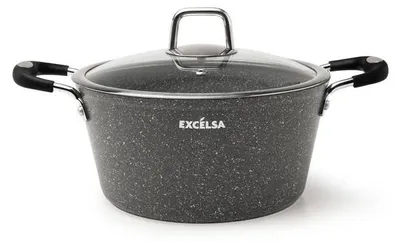 Zdjęcie produktu dla Zapiekanka Excelsa z pokrywką Forn-Ok 24 cm Aluminium Szary