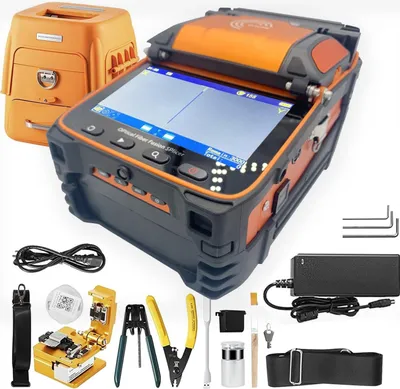 Produktbild von Elfcam - AI-9 Mini - Glasfaserschweißgerät mit 5" TFT-LCD-Bildschirm - Kompatibel mit SM, MM, NZ-DS und kundenspezifischen Fasern