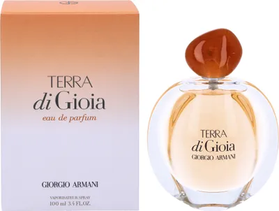 Produktbild von Giorgio Armani Terra di Gioia, Frauen, 100 ml, Flasche, ALCOHOL ● PARFUM / FRAGRANCE ● AQUA / WATER / EAU ● BENZYL SALICYLATE ● BENZYL ALCOHOL ●...