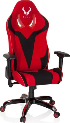 Produktbild von hjh OFFICE Gamingstuhl PROMOTER II Stoff Höhenverstellbarer Computerstuhl, Bürostuhl mit Armlehnen (höhenverstellbar)