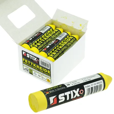 Immagine prodotto di STIX 12 pezzi di gesso giallo per grassi, gesso per pneumatici, pennarello per pneumatici