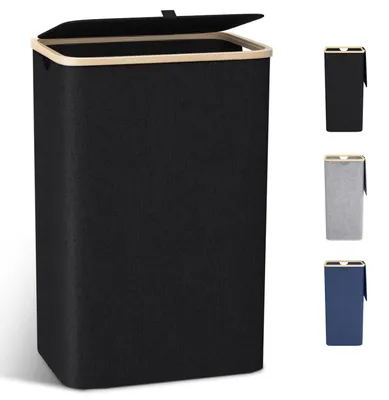 Faltbare Wäschewanne mit Deckel, 40 L, platzsparend