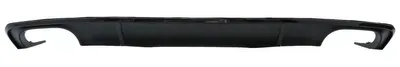 Productafbeelding van Achterdiffusor voor Audi A4 B9 8W Limousine/Avant, modeljaren 2016-2018, zwart, S4-design voor de S-line.
