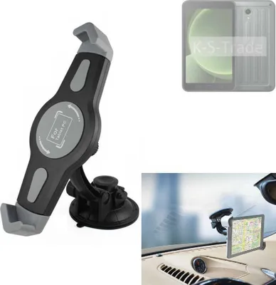 Produktbild von K-S-Trade Scheiben-Halterung für Tablets kompatibel mit Samsung Galaxy Tab Active5 KFZ Tablet Saugnapf Auto Halterung Windschutzscheibe Holder Halter