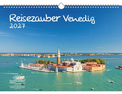 Produktbild von Reisezauber Venedig DIN A3 Kalender für 2027 Urlaub Mediterran Italien Gondel Rialto- Seelenzauber