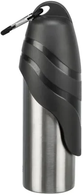 Produktbild von TRIXIE Flasche mit Trinknapf - schwarz - 0,75 l