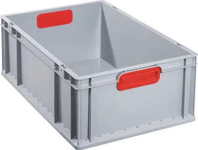 Produktbild von allit Aufbewahrungsbox ProfiPlus EuroBox 622 grau/rot