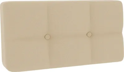 Image de Coussin pour palette, Coussin d'assise pour palette Dossier piqué PFG (Coussin d'angle 60x40, Crème)