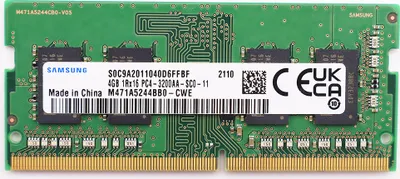 Produktbild von Samsung RAM SODIMM DDR4 4GB 3200MHZ Arbeitsspeicher M471A5244BB0-CWE