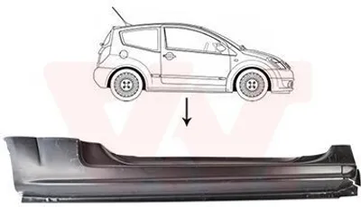 Produktbild von VAN WEZEL 0917102 Schweller Reparaturblech Einstiegblech Rechts für CITROËN C2 Schrägheck (JM)