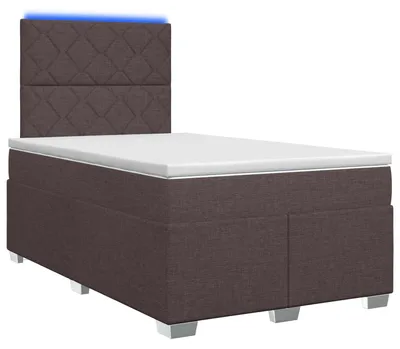Immagine prodotto di Letto a molle con materasso marrone scuro 120 x 190 cm in tessuto