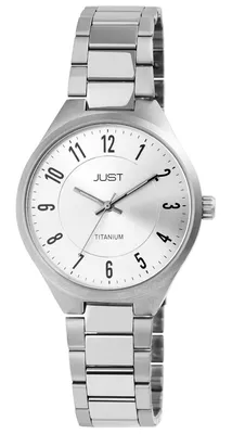 Produktbild von Just "Tyrienne" Damenuhr mit Gliederarmband, Titan, 5 ATM