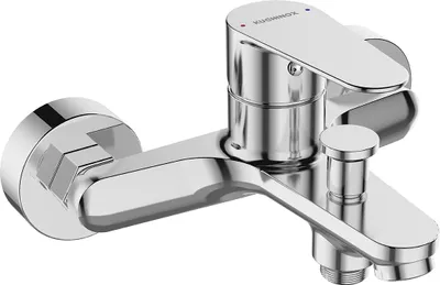 Produktbild von BADLAND Badewannenarmatur Wasserhahn FRESNO Wannenarmatur für Badezimmer in Chrom