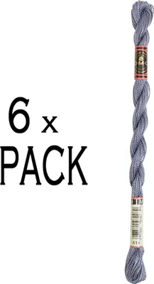 Produktbild von 6x DMC Perlgarn Stärke 5, 15 m, 115AR/5-414, VPE