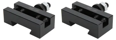 2er Set Schnellwechsel-Werkzeughalter für Drehbank, Stahl, 3/16-1/2 Zoll