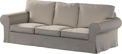 Produktbild von Dekoria Bezug für Ektorp 3-Sitzer Sofa nicht ausklappbar, grau, Sofabezug für Ektorp 3-Sitzer nicht ausklappbar