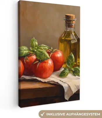 Produktbild von Wanddeko 60x90 cm - Stilleben - Tomaten, Leinwand Bilder Wohnzimmer