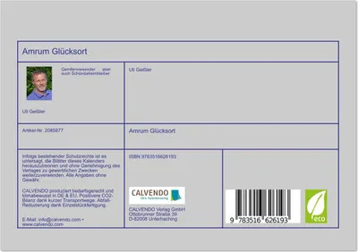 Produktbild von Amrum Glücksort (Tischkalender 2026 DIN A5 quer), CALVENDO Monatskalender