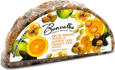 Produktbild von Bonvallis Fruchtschnitte Orange-Mandel