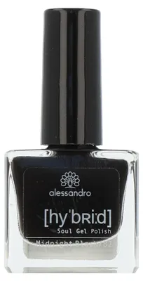 Obrázek produktu pro Alessandro Hybrid Soul Gel Polish 02 Midnight Black (8 ml)
