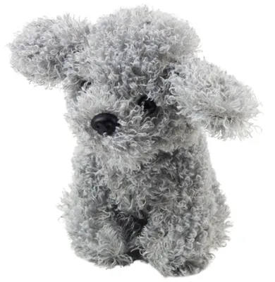 Produktbild von Lean Plüsch Kuscheliges Maskottchen Miniatur Grau Pudel Hund 20Cm