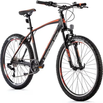 Produktbild von 26 Zoll Alu Mountainbike Leader Fox MXC Gent 8 Gang S-Ride schwarz orange Rh36cm