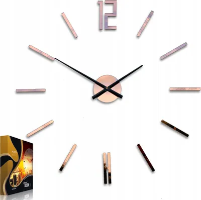 Produktbild von ModernClock, wanduhr brown spiegel groß, Wanduhr, Carlo 75cm, Acrylglas, Wanduhr DIY