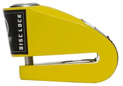 Zdjęcie produktu dla AUVRAY blokada na tarczę z alarmem B-LOCK 06 - żółto-czarna, średnica bolca 6mm