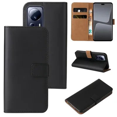 Produktbild von Handyhülle für Xiaomi 13 Lite 5G Klapphülle Bookcase Flip Cover Hülle Handy Tasche Etui Farbe: Schwarz