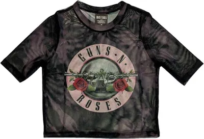 Produktbild von Guns N' Roses Pink Tint Bullet Logo Black XL Damen T-Shirt